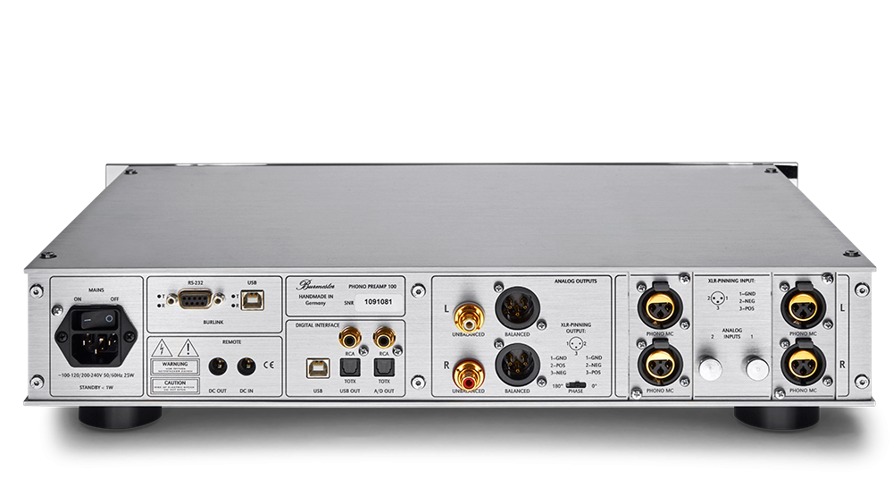 Burmester phono 100 + 2 inputs mc/mm + Rc005