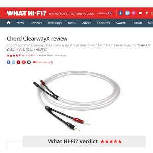 Chord Company ClearwayX speaker cable / μέτρο