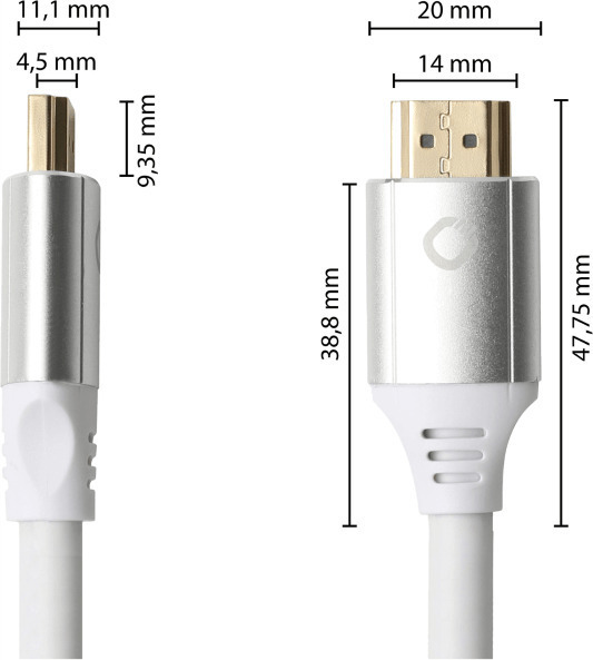 Oehlbach Magic MKII Cable HDMI male - HDMI male 3M