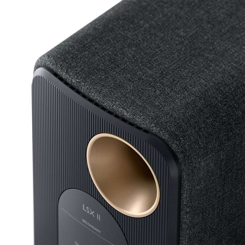 Kef LSX II Αυτοενισχυόμενα Ηχεία 2 Δρόμων με Bluetooth 70W (Ζεύγος) Carbon Black