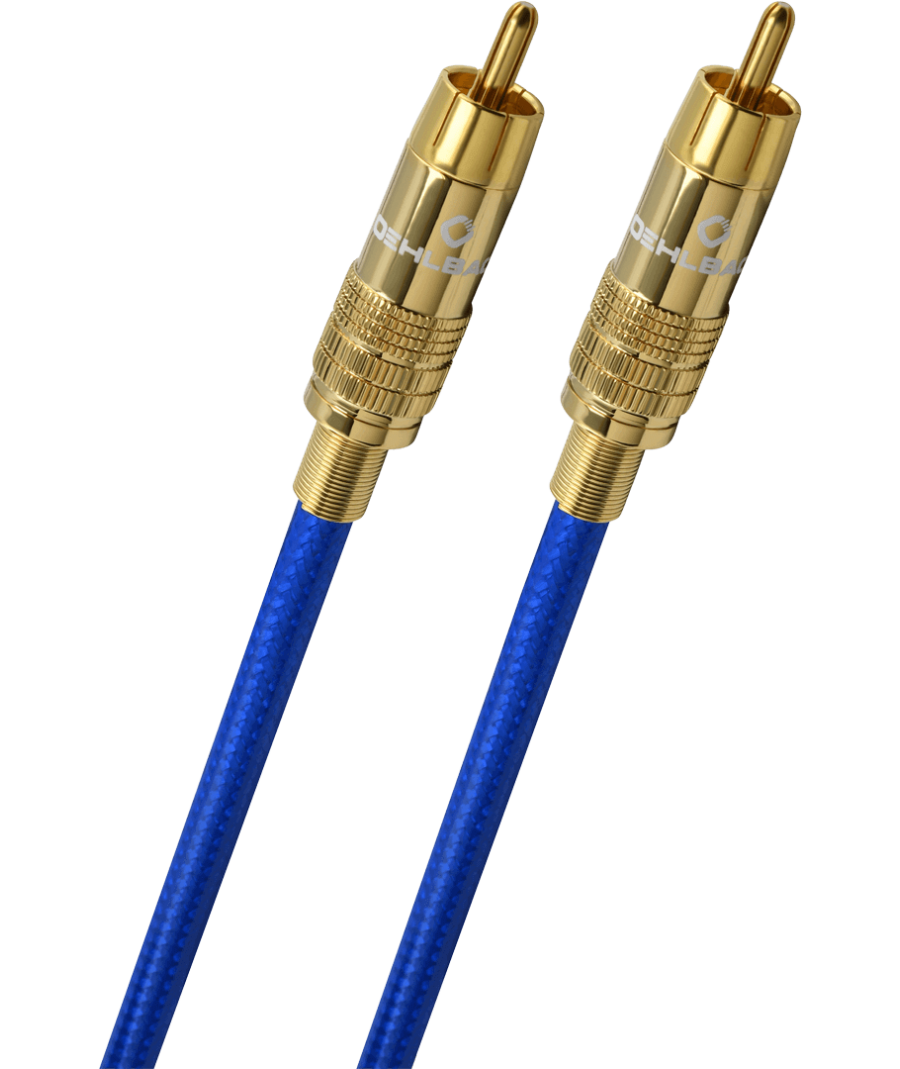 Oehlbach NF 113 DI Digital Cable RCA-RCA 0.50m Blue (Piece)