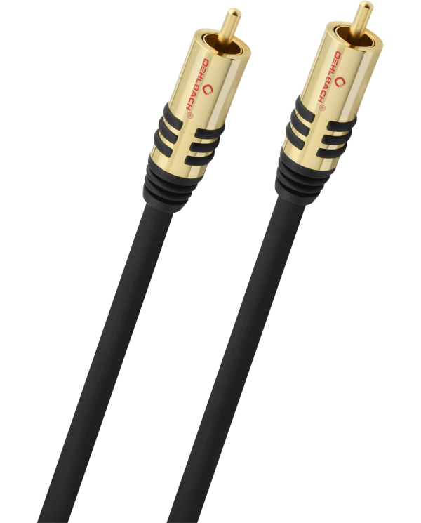 Oehlbach NF Sub Καλώδιο για Subwoofer RCA - RCA 1m Μαύρο (Τεμάχιο)