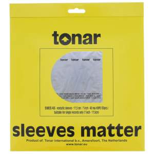 Tonar Nostatic sleeves for 7 inch" (17,8 cm) 45 RPM records