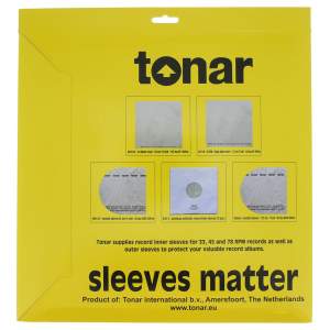 Tonar Nostatic sleeves for 7 inch" (17,8 cm) 45 RPM records
