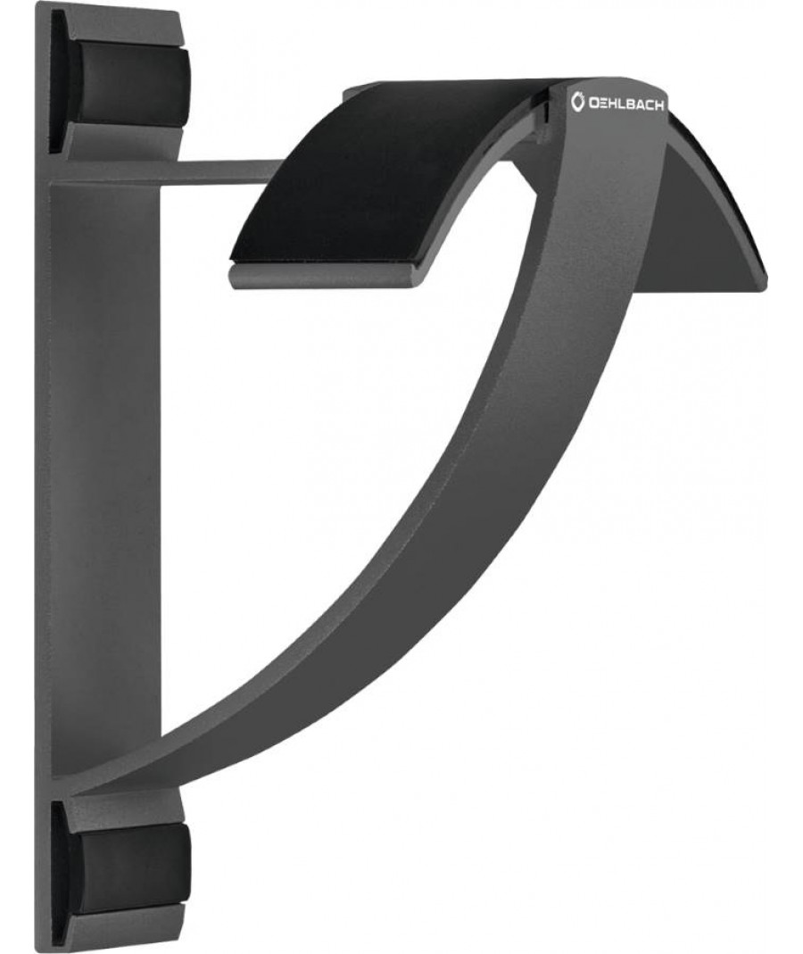 Oehlbach Alu Style W1 Αλουμινένια Επιτοίχια Βάση Ακουστικών Ανθρακί (Τεμάχιο)