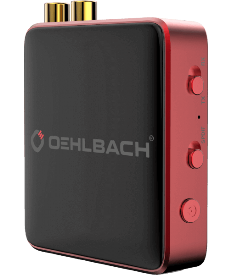 Oehlbach BTR Evolution 5.1 Bluetooth® Transmitter / Receiver 2 x RCA Red (Unit)