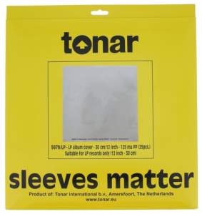 Tonar LP-12 INCH NOSTATIC OUTER SLEEVES 