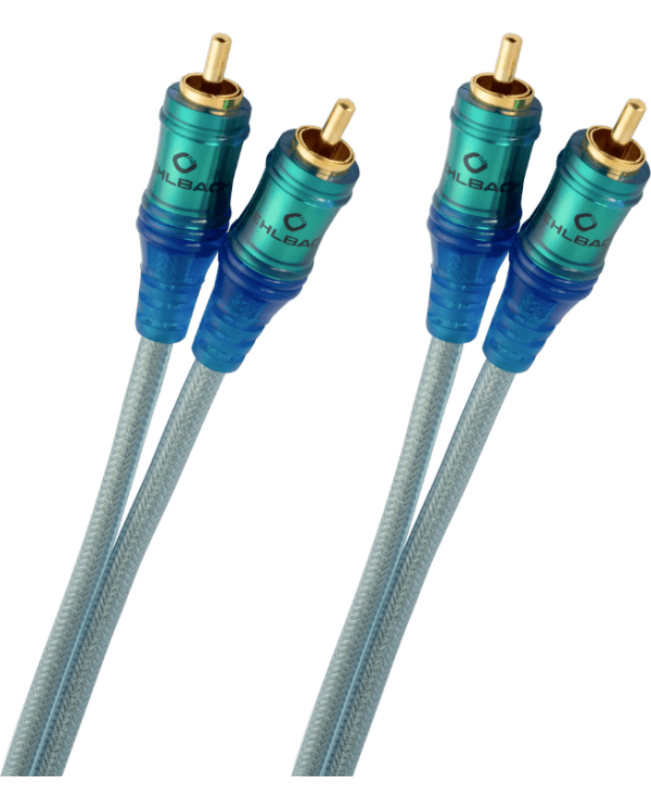 Oehlbach NF Ice Blue Καλώδιο Ήχου Interconnect 2 x RCA - 2 x RCA 2m (τεμάχιο)