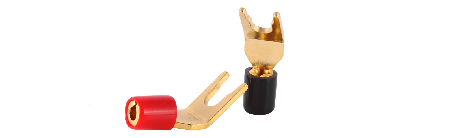 ATLAS 4mm Z Plug to Spade Adapters RED