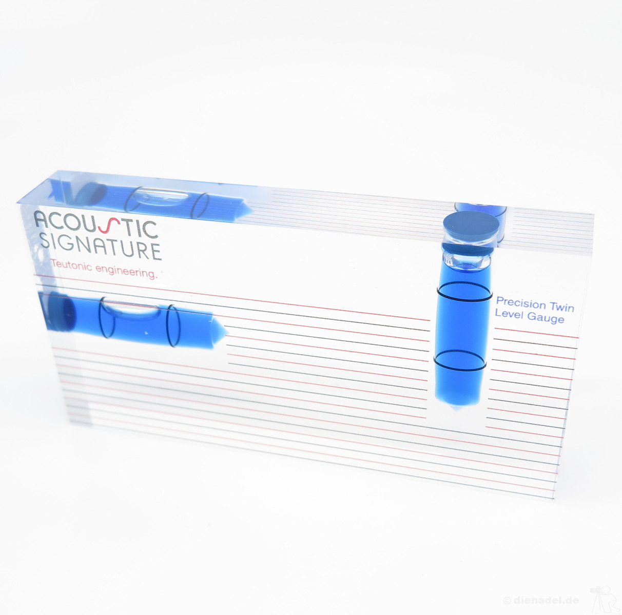 Acoustic signature bubble level