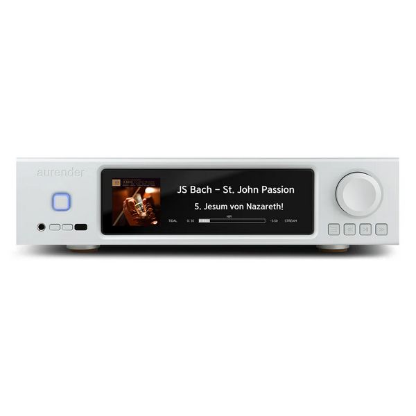 Το Aurender A20 διαθέτει DAC με πλήρη αποκωδικοποίηση MQA και ενσωματωμένο ενισχυτή ακουστικών, για ένα απόλυτο σύστημα υψηλής ποιότητας αναπαραγωγής, ενώ μπορεί να χρησιμοποιηθεί και ως προενισχυτής!