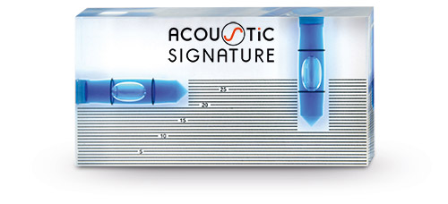 Acoustic signature bubble level
