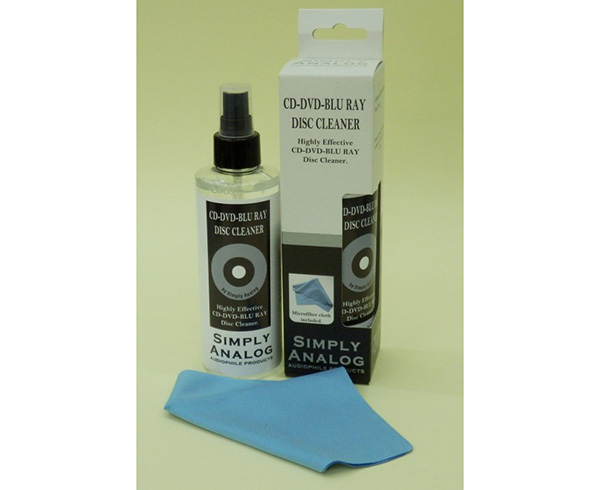 Simply Analog CD-DVD-Blu Ray Disc Cleaner Alcohol-Free 200ml + Microfiber Cloth HEAVEN AUDIO