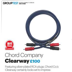 Chord Company Clearway Analogue RCA set 0.5m