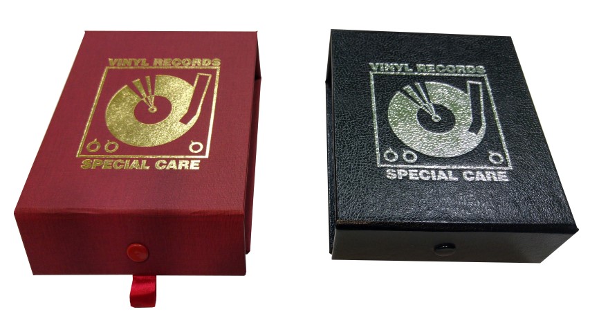 Simply Analog Vinyl Record Cleaning Boxset leather type case red