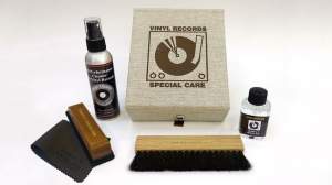 Simply Analog Vinyl Record Cleaning Boxset brown linen