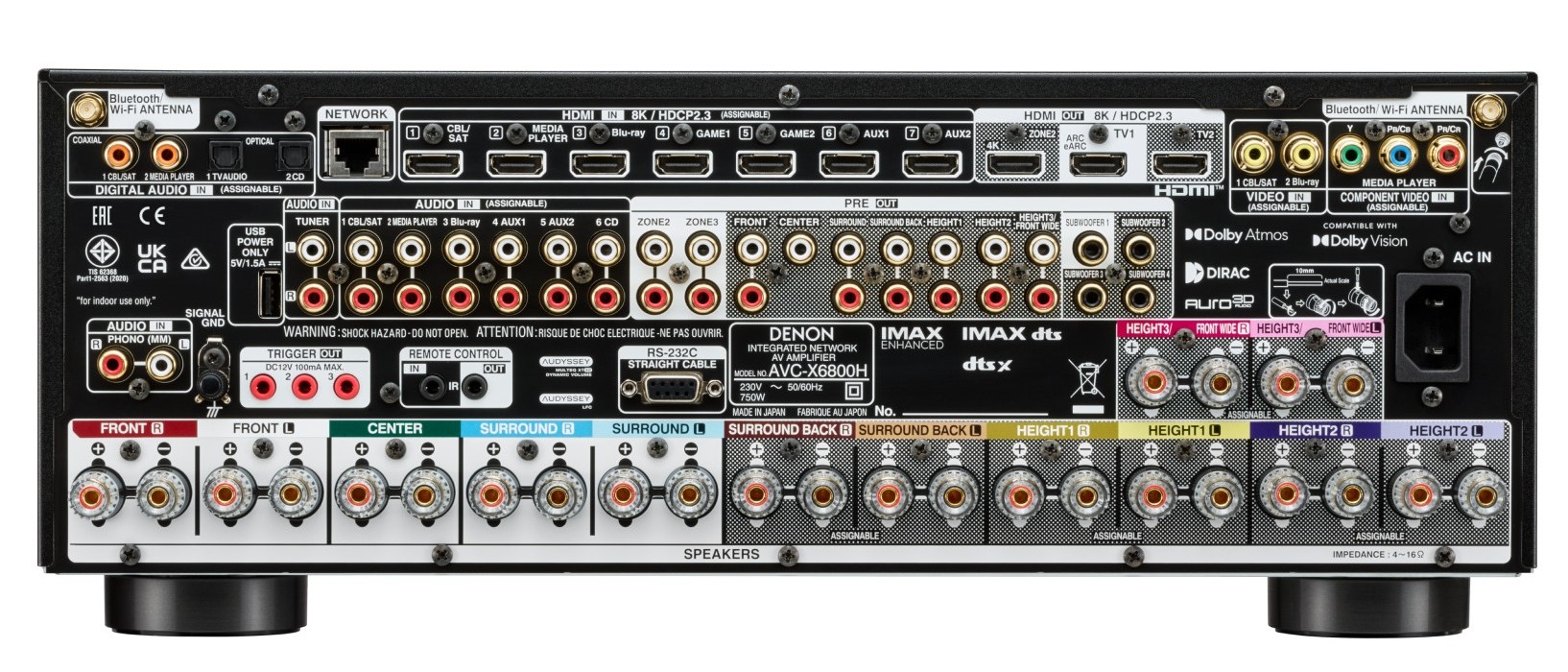 Denon AVC-X6800H Black