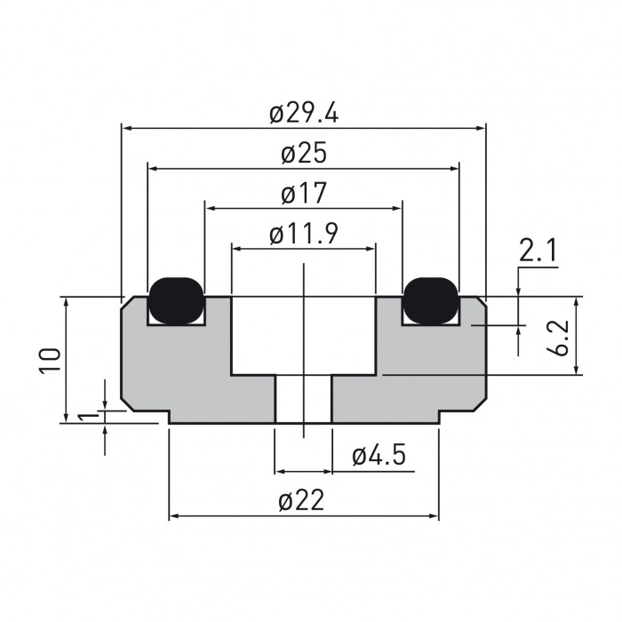Dynavox Aluminium midi Feet