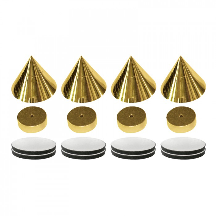 Dynavox Sub-Watt-Absorber brass ακίδες συσκευών (σετ 4τεμάχια)
