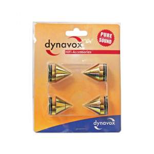 Dynavox Sub-Watt-Absorber brass ακίδες συσκευών (σετ 4τεμάχια)