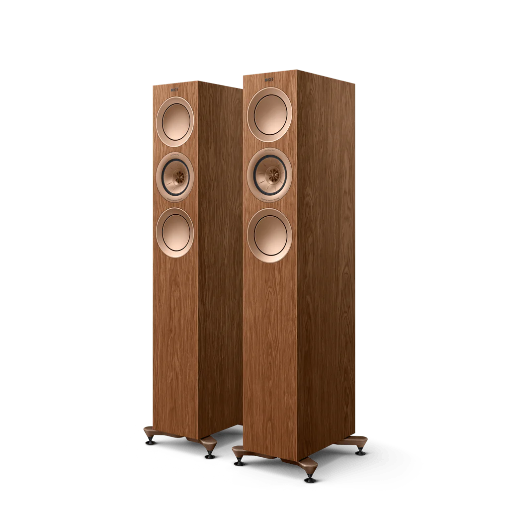 KEF R5 META WALNUT (ζεύγος)