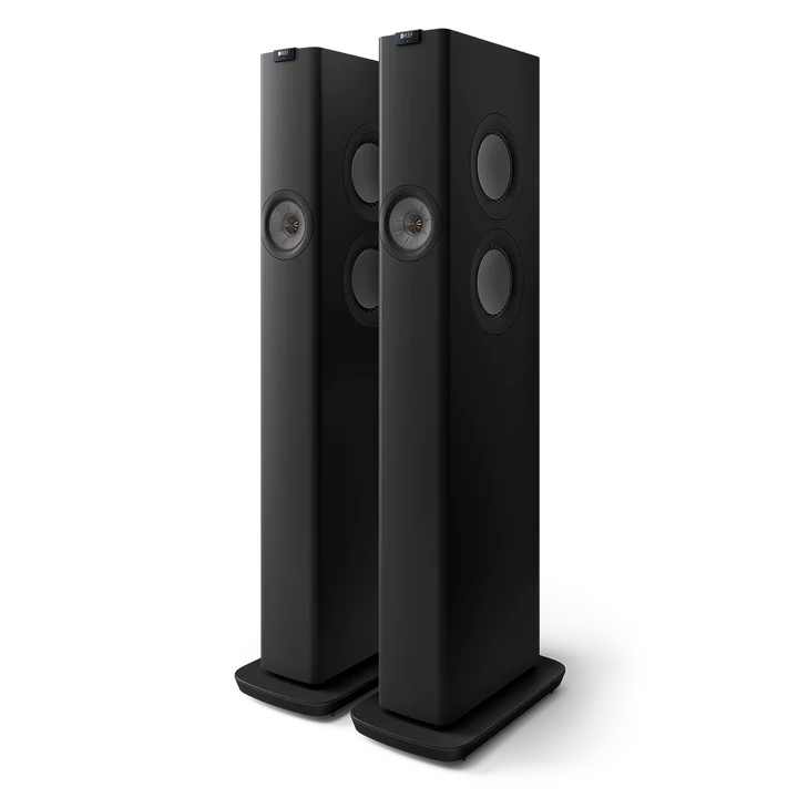 KEF LS60 Wireless HiFi Speakers Carbon Black