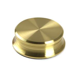 project record puck brass