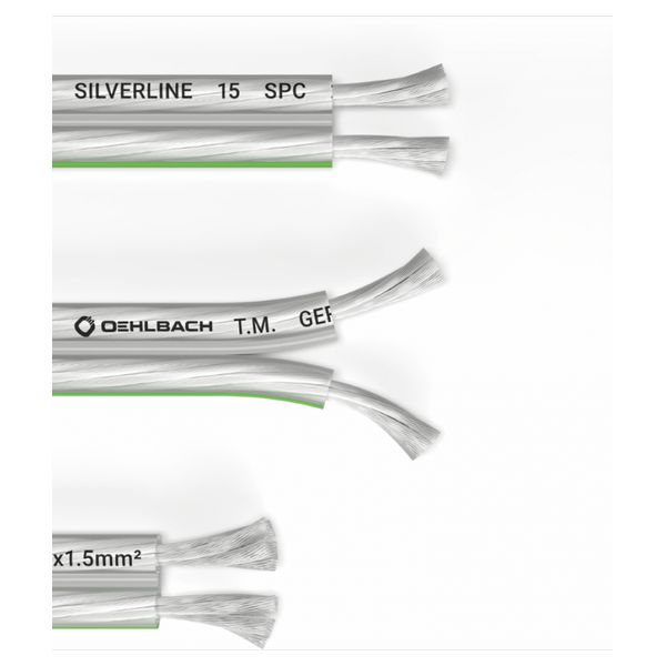 Oehlbach Silverline SP-15 Silver Plated Speaker Cable 2 x 1.5 mm² 20m (τεμάχιο)