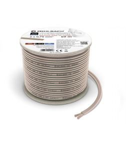 Oehlbach Speaker Wire SP-7 Καλώδιο Ηχείων 2 x 0,75 mm² 10m Διαφανές (Τεμάχιο)