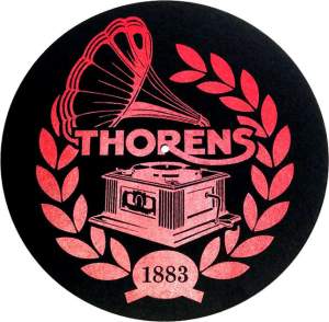 Thorens Κάλυμμα Πλατό Ματ Logo Red