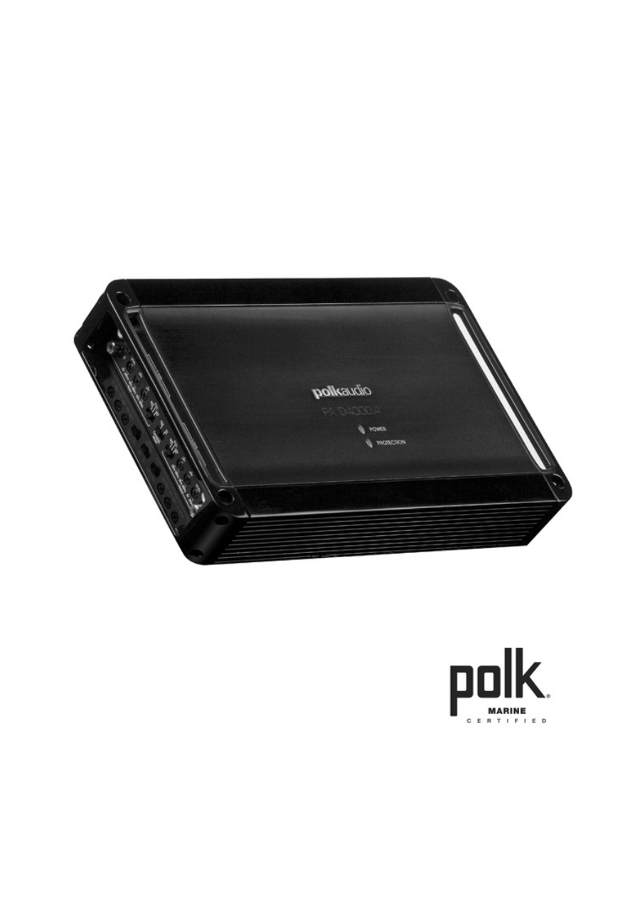 Polk Audio PAD4000.4 Ενισχυτής Αυτοκινήτου - Σκάφους 4 Καναλιών 4x125W RMS (Τεμάχιο)