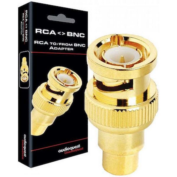 Audioquest Μετατροπέας RCA male σε BNC female Χρυσό