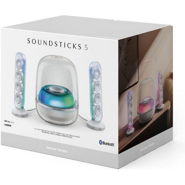 Harman/Kardon Soundsticks 5, Wireless Speaker Bluetooth White