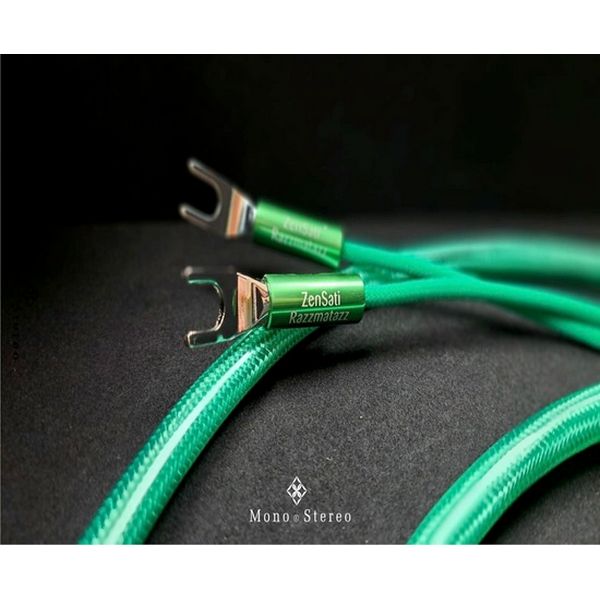 Ανακαλύψτε το ZenSati Razzmatazz (Spade to Spade, 2.5M), το καλώδιο ηχείων με εξαιρετικά γρήγορη και αθόρυβη μετάδοση σήματος. Χειροποίητη κατασκευή Δανίας για απόλυτη μουσική πιστότητα. | Heavenaudio.gr